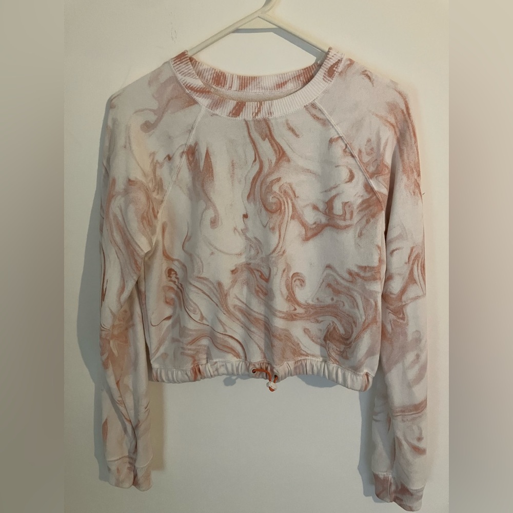 Hollister xs cropped crewneck sweatshirt
